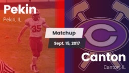 Matchup: Pekin vs. Canton  2017