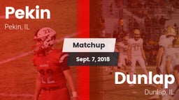 Matchup: Pekin vs. Dunlap  2018