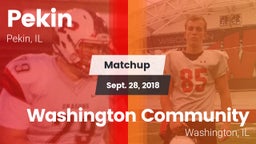 Matchup: Pekin vs. Washington Community  2018