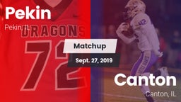 Matchup: Pekin vs. Canton  2019