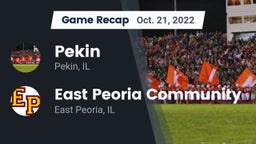 Recap: Pekin  vs. East Peoria Community  2022