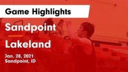 Sandpoint  vs Lakeland  Game Highlights - Jan. 28, 2021