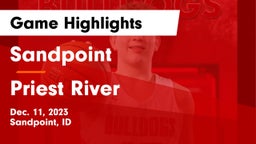 Sandpoint  vs Priest River  Game Highlights - Dec. 11, 2023