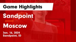 Sandpoint  vs Moscow  Game Highlights - Jan. 16, 2024