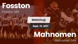Matchup: Fosston vs. Mahnomen  2017