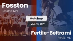 Matchup: Fosston vs. Fertile-Beltrami  2017