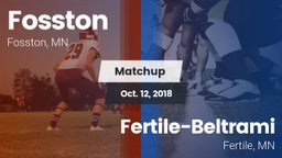 Matchup: Fosston vs. Fertile-Beltrami  2018