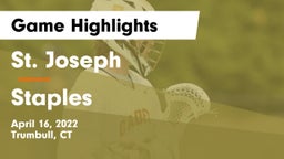 St. Joseph  vs Staples  Game Highlights - April 16, 2022