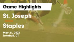 St. Joseph  vs Staples  Game Highlights - May 21, 2022