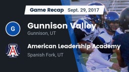 Recap: Gunnison Valley  vs. American Leadership Academy  2017