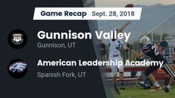 Recap: Gunnison Valley  vs. American Leadership Academy  2018