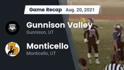 Recap: Gunnison Valley  vs. Monticello  2021