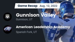 Recap: Gunnison Valley  vs. American Leadership Academy  2022