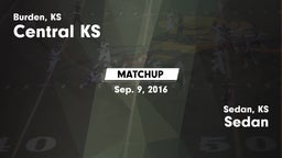 Matchup: Central HS vs. Sedan  2016