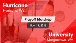 Matchup: Hurricane vs. University  2016