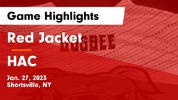 Red Jacket  vs HAC Game Highlights - Jan. 27, 2023