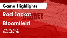 Red Jacket  vs Bloomfield Game Highlights - Dec. 12, 2023
