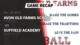 Recap: Avon Old Farms School vs. Suffield Academy 2013