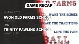 Recap: Avon Old Farms School vs. Trinity-Pawling School 2016