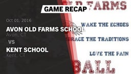 Recap: Avon Old Farms School vs. Kent School  2016