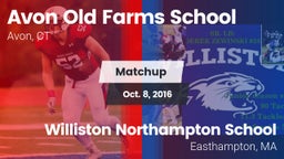 Matchup: Avon Old Farms vs. Williston Northampton School 2016