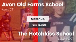 Matchup: Avon Old Farms vs. The Hotchkiss School 2016