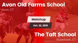 Matchup: Avon Old Farms vs. The Taft School 2016