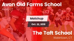 Matchup: Avon Old Farms vs. The Taft School 2016