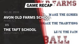 Recap: Avon Old Farms School vs. The Taft School 2016