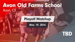 Matchup: Avon Old Farms vs. TBD 2016
