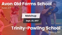Matchup: Avon Old Farms vs. Trinity-Pawling School 2017