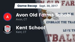 Recap: Avon Old Farms School vs. Kent School  2017