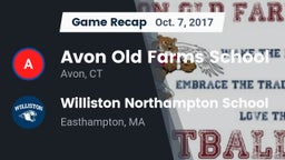 Recap: Avon Old Farms School vs. Williston Northampton School 2017