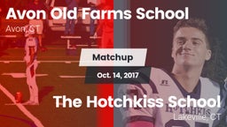 Matchup: Avon Old Farms vs. The Hotchkiss School 2017