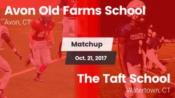 Matchup: Avon Old Farms vs. The Taft School 2017