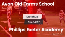 Matchup: Avon Old Farms vs. Phillips Exeter Academy  2017