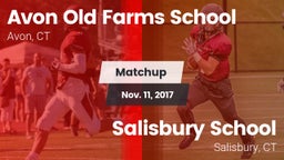 Matchup: Avon Old Farms vs. Salisbury School  2017
