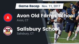 Recap: Avon Old Farms School vs. Salisbury School  2017