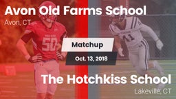 Matchup: Avon Old Farms vs. The Hotchkiss School 2018