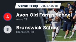 Recap: Avon Old Farms School vs. Brunswick School 2018