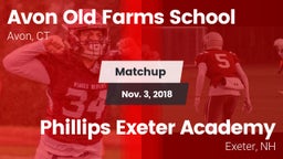 Matchup: Avon Old Farms vs. Phillips Exeter Academy  2018