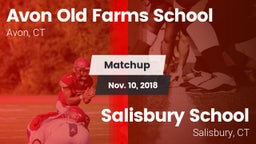 Matchup: Avon Old Farms vs. Salisbury School  2018