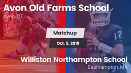Matchup: Avon Old Farms vs. Williston Northampton School 2019