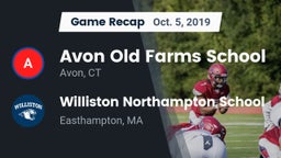Recap: Avon Old Farms School vs. Williston Northampton School 2019