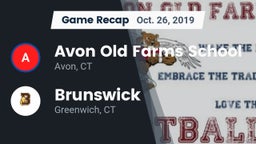 Recap: Avon Old Farms School vs. Brunswick  2019