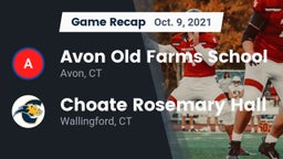 Recap: Avon Old Farms School vs. Choate Rosemary Hall  2021