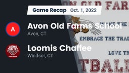 Recap: Avon Old Farms School vs. Loomis Chaffee 2022