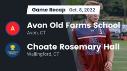 Recap: Avon Old Farms School vs. Choate Rosemary Hall  2022