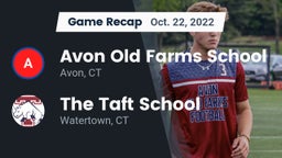 Recap: Avon Old Farms School vs. The Taft School 2022