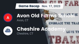 Recap: Avon Old Farms School vs. Cheshire Academy  2023
